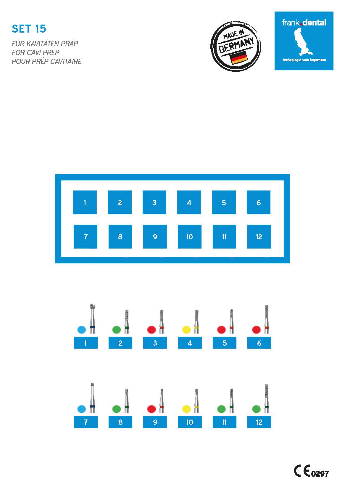 Set 15 - Für Kavitäten Präp