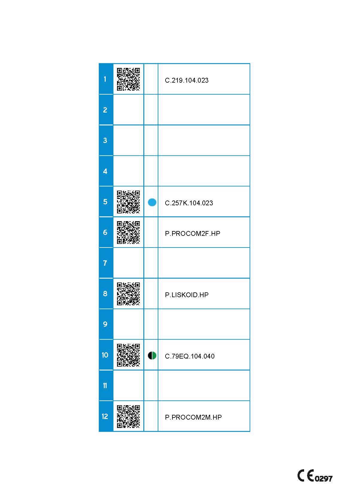 Set 21 - For plastic rails