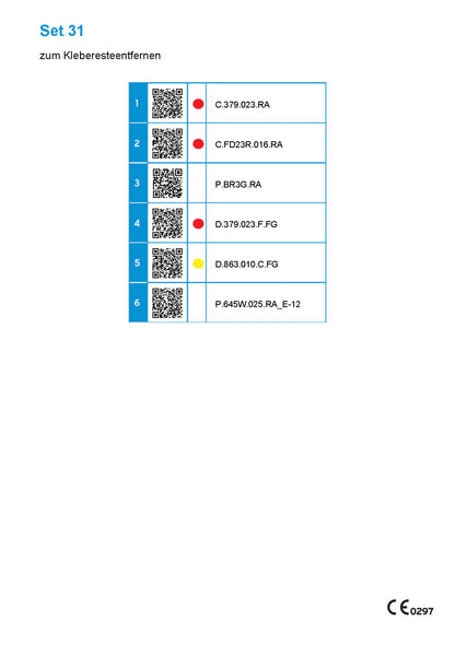 Set 31 - For removing adhesive residue