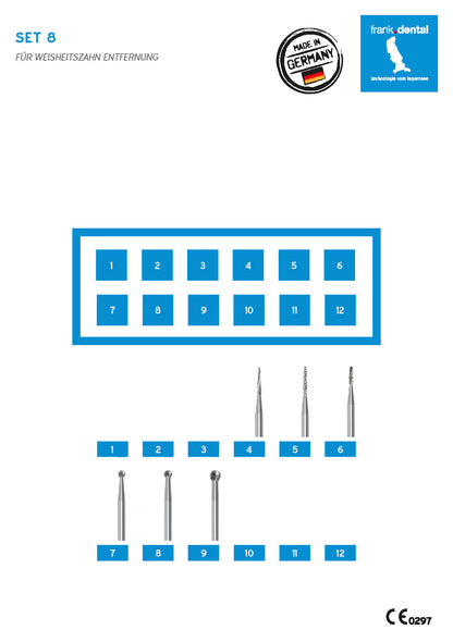 Set 8 - Für Weisheitszahn Entfernung